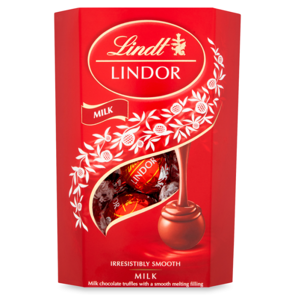 Lindt Lindor Milk Chocolate Truffles Box 200g